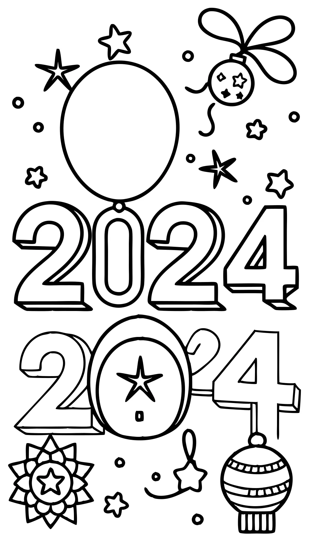 2024 coloriages imprimables